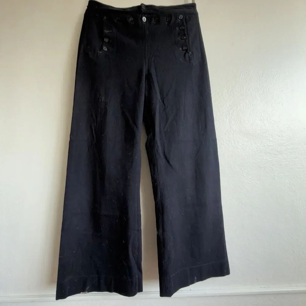 Vintage Naval Clothing Factory Sailor Wool Broadfall Pants 33W Wayfairer